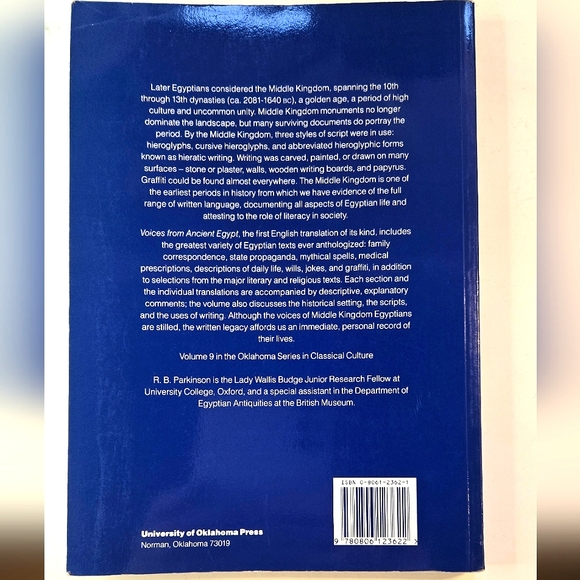 Voices from Ancient Egypt by R B Parkinson- Middle Kingdom Writings - Picture 2 of 3